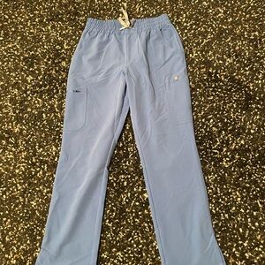 Figs Blue Straight Leg Pants